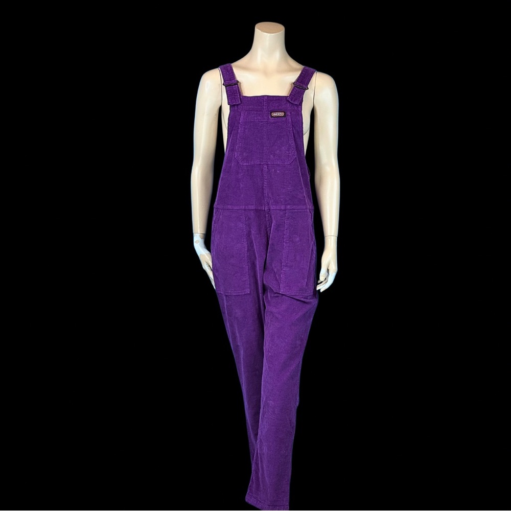 Purple RUN and fly Stretch Corduroy Overalls S M